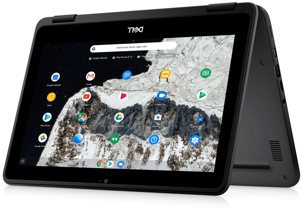 Dell 3100 2-in-1 11.6-inch Touchscreen Chromebook - Intel N4020 4GB RAM 32GB SSD Webcam ChromeOS AUE June 2029