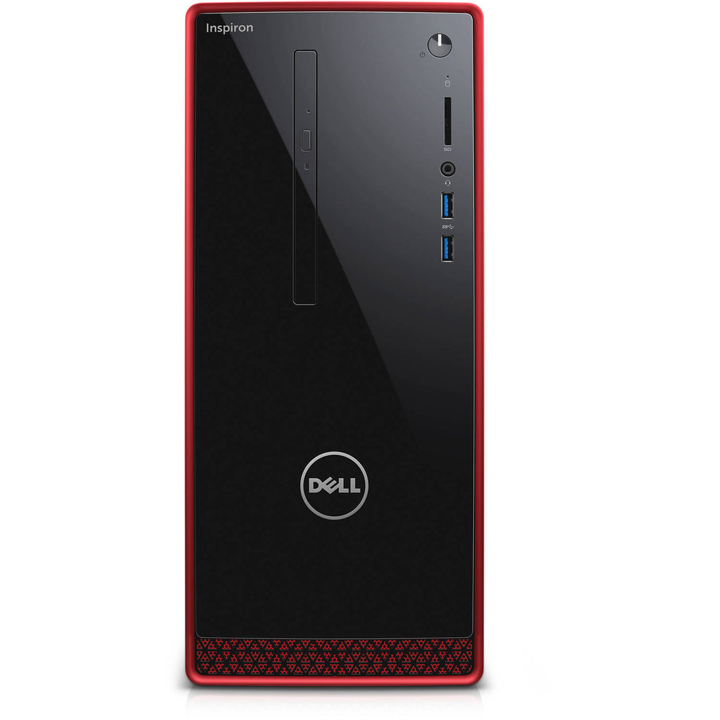 Dell Inspiron 3656 Mini-Tower - AMD A10-8700P 1.8GHz Processor (upto 3.2GHz), 8GB Memory, 240GB SSD, DVD Rom, 802.11 b/g/n WiFi, BT 4.0, Windows 10 Professional, Keyboard & Mouse - Coretek Computers