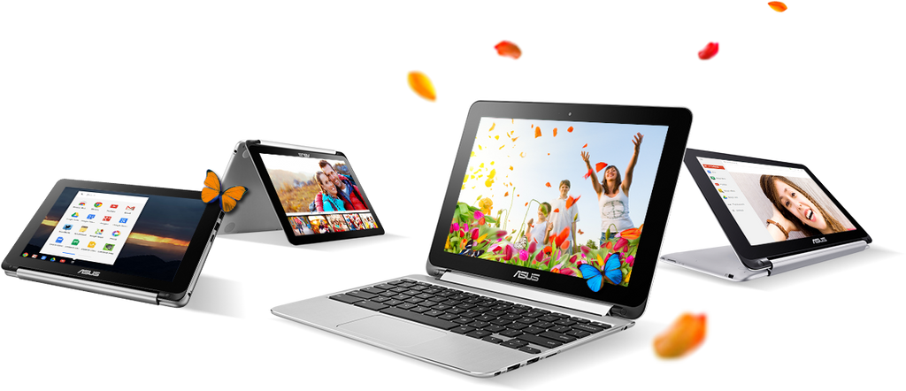 ASUS Chromebook Flip C100PA Touchscreen Laptop - ROCKCHIP 3288-C QUAD CORE 1.80GHz 4GB RAM 16GB SSD 10.1" WebCam Chrome OS