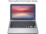 ASUS C202SA 11.6" (1366x768) Chromebook - Intel Celeron N3060 1.60GHz, 4GB RAM, 16GB SSD, WebCam, Card Reader, HDMI, Chrome OS