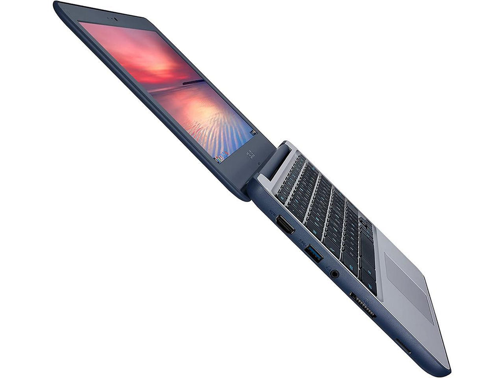 ASUS C202SA 11.6" (1366x768) Chromebook - Intel Celeron N3060 1.60GHz, 4GB RAM, 16GB SSD, WebCam, Card Reader, HDMI, Chrome OS