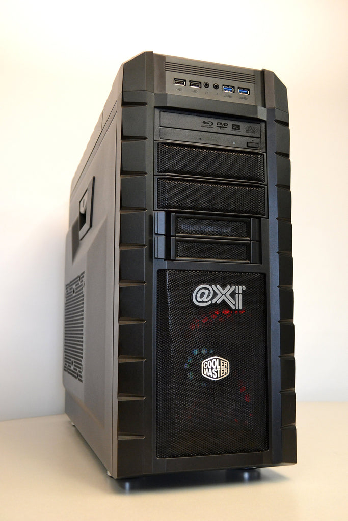 COOLER MASTER Gaming Machine Tower - Intel® Core™ i7-3770K 3.90GHz Quad Core Processor, 32GB Ram, 240GB SSD, 1TB HDD, RADEON RX580 8GB Video Card, Windows 10 Professional - Coretek Computers