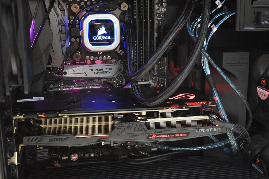 Cougar Custom Gaming Computer - Intel Hexa Core i7-8700K 64GB RAM GTX 1070Ti 3 SSDs Windows 11 Pro