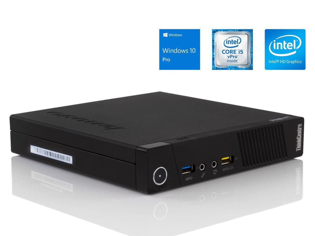Lenovo ThinkCentre M93p Tiny USFF Desktop Intel Core i5-4570T 8GB RAM WiFi Win 10 Pro - Coretek Computers