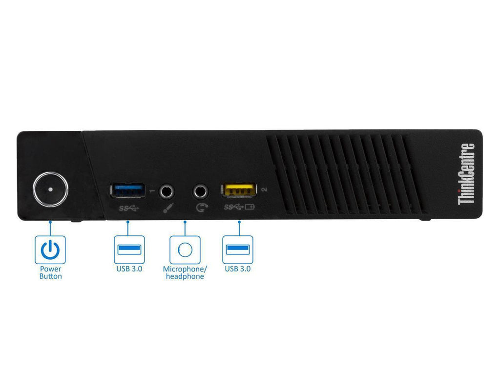 Lenovo ThinkCentre M93p Tiny USFF Desktop Intel Core i5-4570T 8GB RAM WiFi Win 10 Pro - Coretek Computers