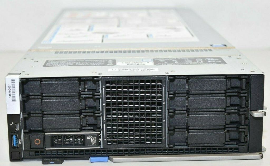 Dell EMC PowerEdge MX840C Server - 4x Xeon Platinum 8168 Processors (96 Cores), 1536GB Memory, 800GB SAS SSD - Under Dell Warranty