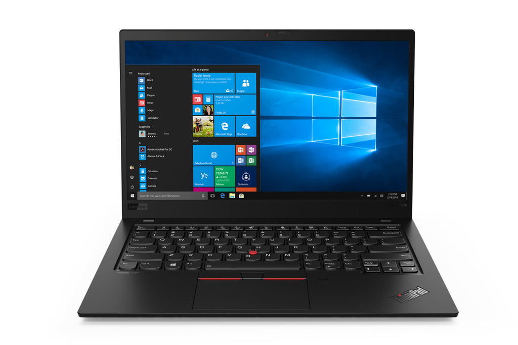 Lenovo ThinkPad 6th Gen X1 Carbon Ultrabook Laptop - Intel 8th Gen Quad-Core i7-8650U (up to 4.20 GHz) 16GB RAM 256GB SSD 14" WQHD 2560x1440 IPS Backlit Keyboard Fingerprint Reader Windows 10 Pro - Coretek Computers