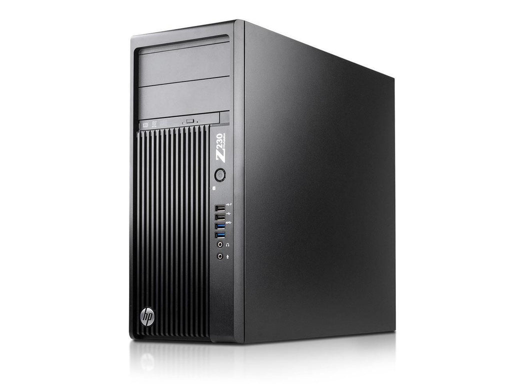 HP Z230 MT Workstation - 3.4GHz Core i7-4770 Quad, 16GB RAM, NEW 120GB SSD + 1TB HDD, NVIDIA Quadro K600 1GB (DVI+DP) + Intel HD 4600 (2x DP + 1x DVI), USB 3.0, WIFI, Win 10 Pro x64, Keyboard/Mouse - Coretek Computers