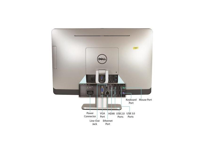 DELL All-in-One Computer 9010 LED 23" AIO - Intel Core i5-3470S 2.9GHz 8GB RAM 500GB HDD Win 10 Pro - Coretek Computers