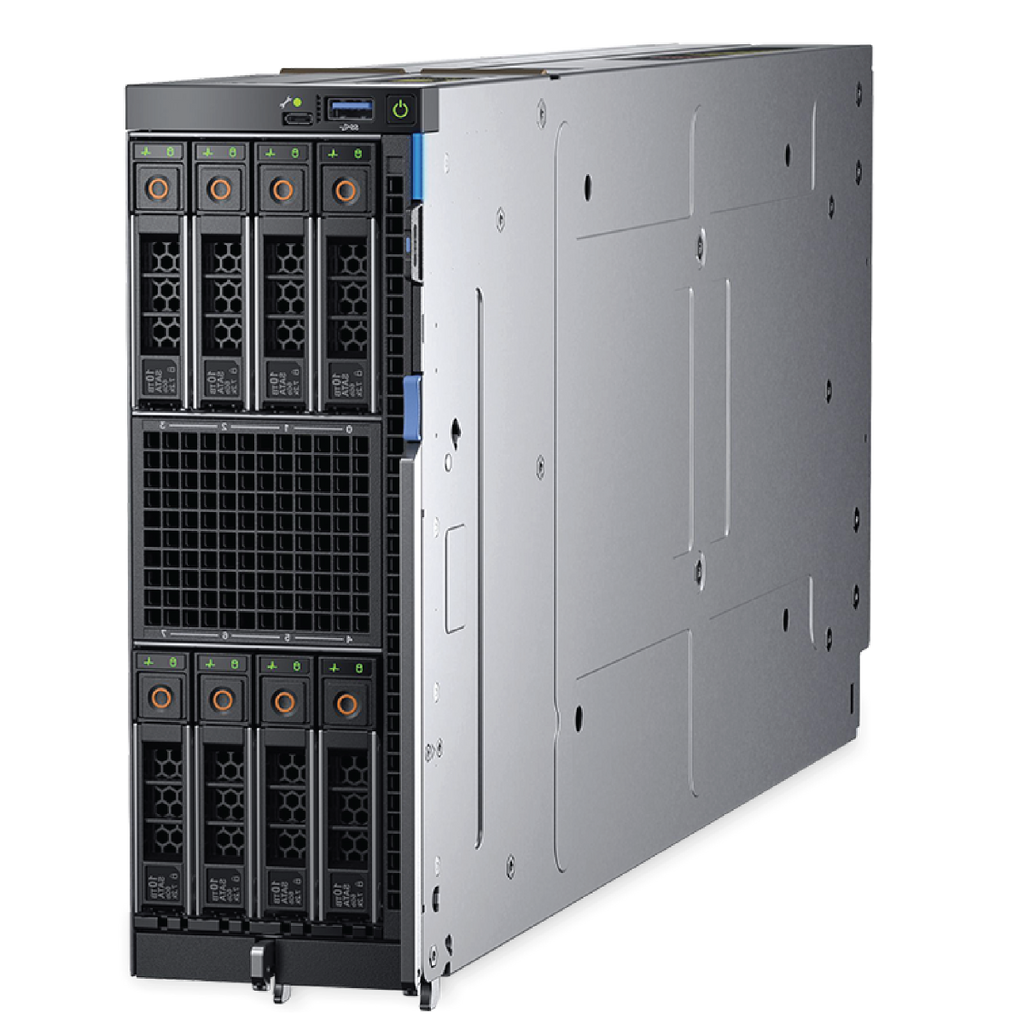 Dell EMC PowerEdge MX840C Server - 4x Xeon Platinum 8168 Processors (96 Cores), 1536GB Memory, 800GB SAS SSD - Under Dell Warranty