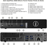 Dell Optiplex 5080 Micro Computer Core i7-10700T 16GB RAM 256GB SSD Win 11 Pro