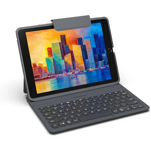 NEW ZAGG Pro Keys Detachable Case and Wireless Keyboard for Apple iPad Gen 9, 8, 7, iPad Pro 10.2", Multi-Device Bluetooth Pairing, Backlit Laptop-Style Keys, Apple Pencil Holder, Lightweight Design