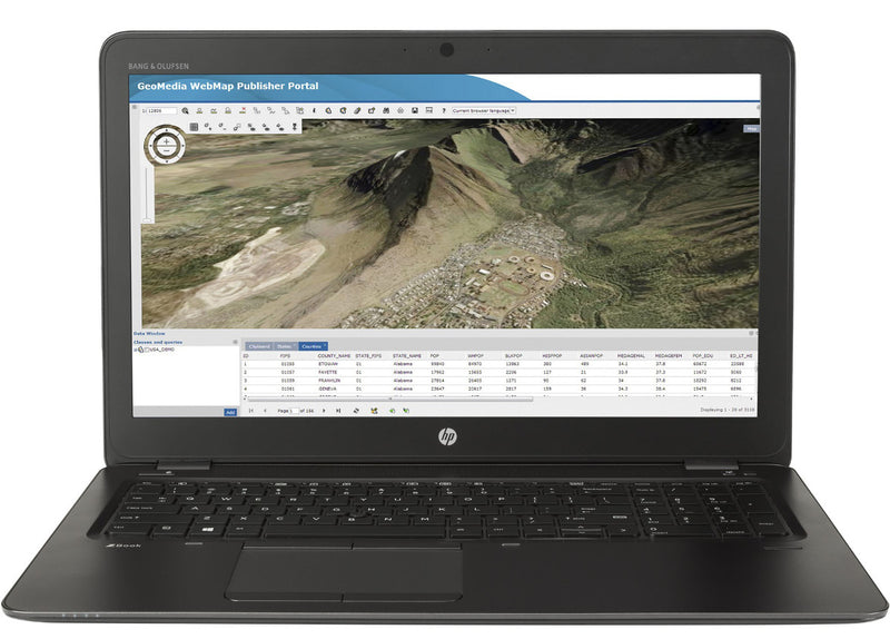 HP ZBook 15u G3 15.6" FHD Laptop Core i7-6500U 256GB SSD AMD FirePro W4190M 2GB Win 10 Pro