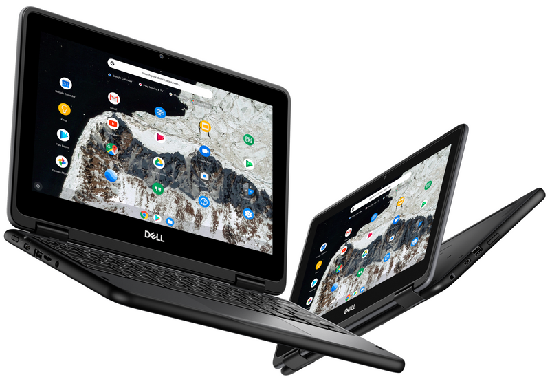 Dell 3100 2-in-1 11.6-inch Touchscreen Chromebook - Intel N4020 4GB RAM 32GB SSD Webcam ChromeOS AUE June 2029