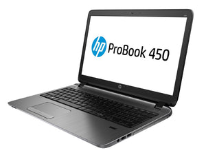 HP ProBook 450 G2 15.6" Laptop - 5th Gen Core i3-5005U, 8GB DDR3L, 256GB SSD, WebCam, HDMI, Win 10 Pro