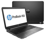 HP ProBook 450 G2 15.6" Laptop - 5th Gen Core i3-5005U, 8GB DDR3L, 256GB SSD, WebCam, HDMI, Win 10 Pro