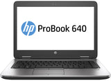 HP ProBook 640 G2 14" Business Laptop - 6th Gen Intel Core i5-6200U 2.3GHz 8GB RAM 128GB SSD Webcam Win 10 Pro