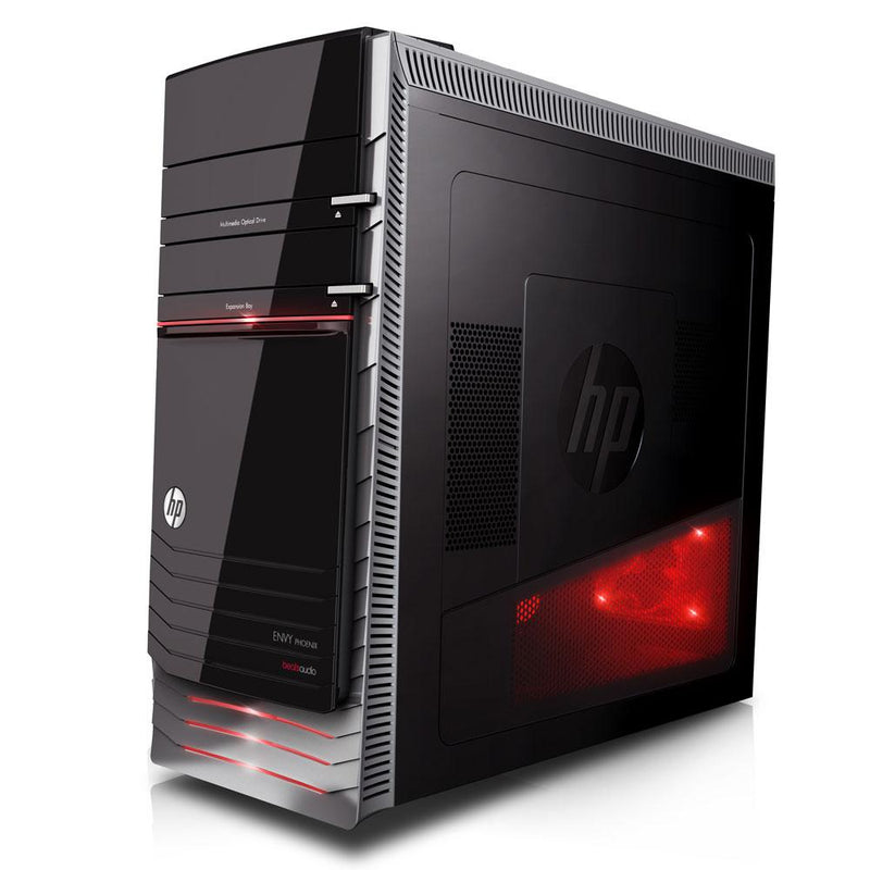 HP Envy Phoenix 810 Gaming Machine Intel I7-4820k 3.7GHZ Quad Core Processor, 16GB RAM, 240GB SSD+1TB HDD, RADEON RX580 8GB Video Card, Win 10 Pro - Coretek Computers