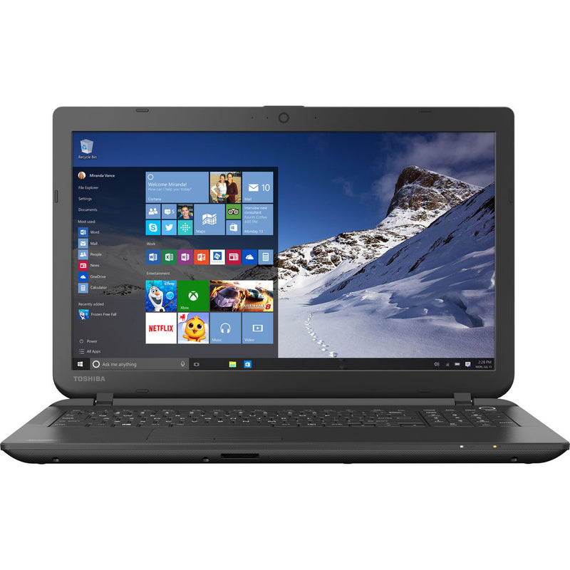 Toshiba Satellite C55 15.6" Laptop - Intel Core i3-4005U 1.7GHz, 6GB RAM, 240GB SSD, WebCam, Intel HD Graphics 4400, Windows 10 Professional - Coretek Computers