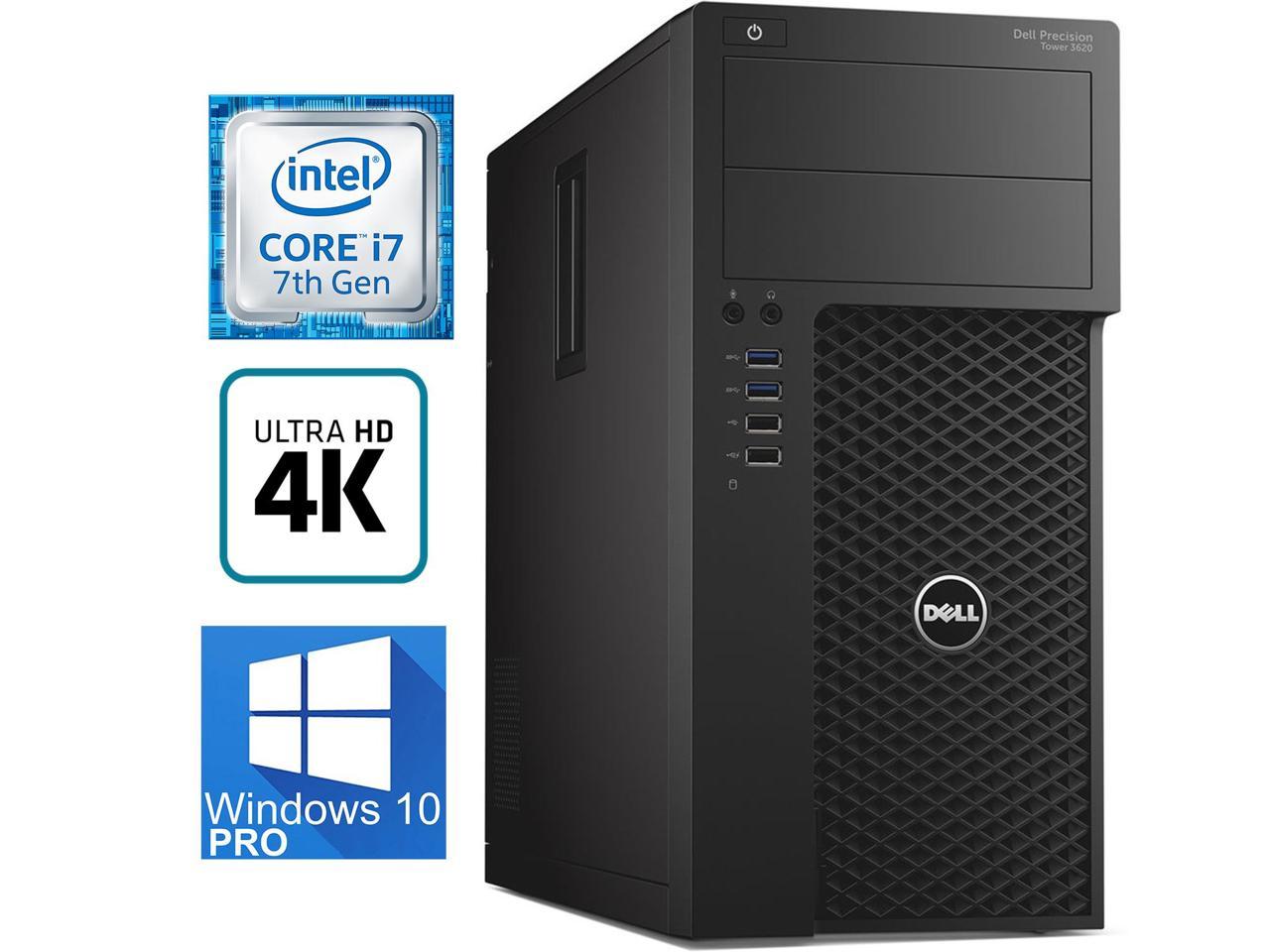 Dell Precision T3620 Workstation - Core i7-7700 Quad 16GB RAM W10Pro