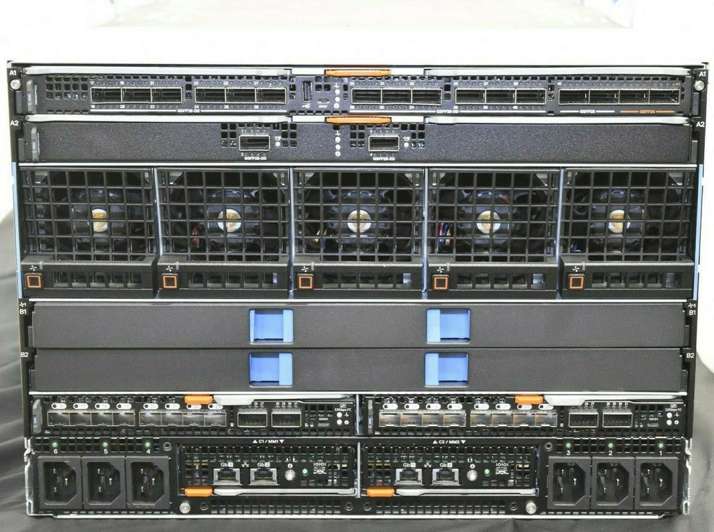 Dell PowerEdge MX7000 Chassis with 4x PowerEdge MX840c Blade servers (4x MX840c 4x Xeon Platinum 8168 2.70GHz - 4x 800GB SSD - 4x 1.5TB RAM)