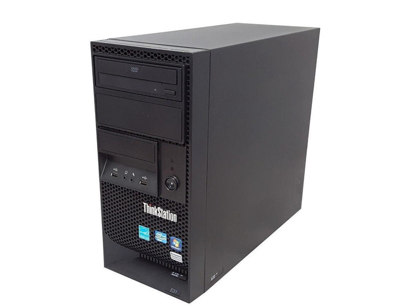 Lenovo ThinkStation E31 M2552 Workstation - Xeon E3-1225 v2 3.20GHz Quad Core Processor, 16GB DDR3 Ram, 1TB HDD, NVIDIA Quadro 2000 1GB Professional Video Card, Windows 10 Pro 64-bit - Coretek Computers