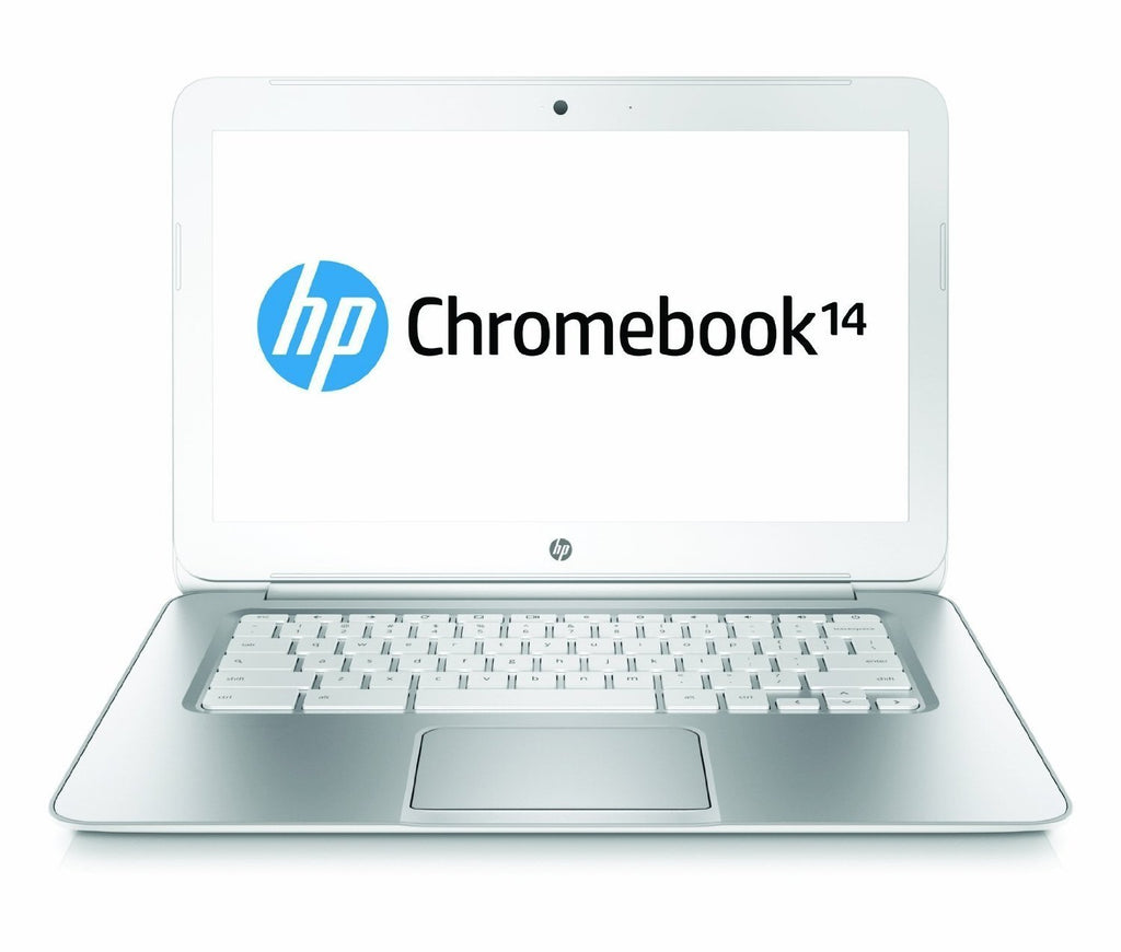 HP Chromebook 14" LED "Snow White" Laptop - Intel Celeron Dual Core 1.40GHz, 4GB Mem, 16GB SSD, WiFi, WebCam, Chrome OS - Coretek Computers