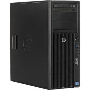 HP Z420 Workstation - 1x Xeon E5-1620 3.60GHz Quad Core CPU, 8GB DDR3 RAM, 1x 250GB SSD + 500GB HDD, NVIDIA Quadro NVS 510 2GB Professional Video Card, WiFi, Windows 10 Pro 64-bit, Keyboard/Mouse - Coretek Computers
