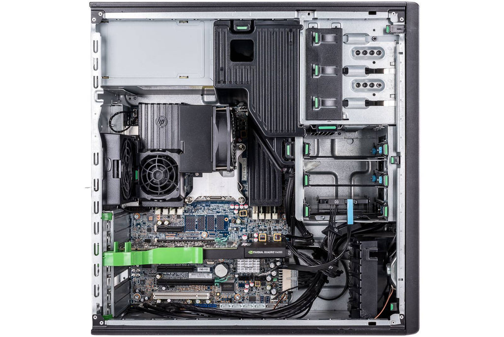 HP Z420 Workstation - 1x Xeon E5-1620 3.60GHz Quad Core CPU, 8GB DDR3 RAM,  1x 250GB SSD + 500GB HDD, NVIDIA Quadro NVS 510 2GB Professional Video