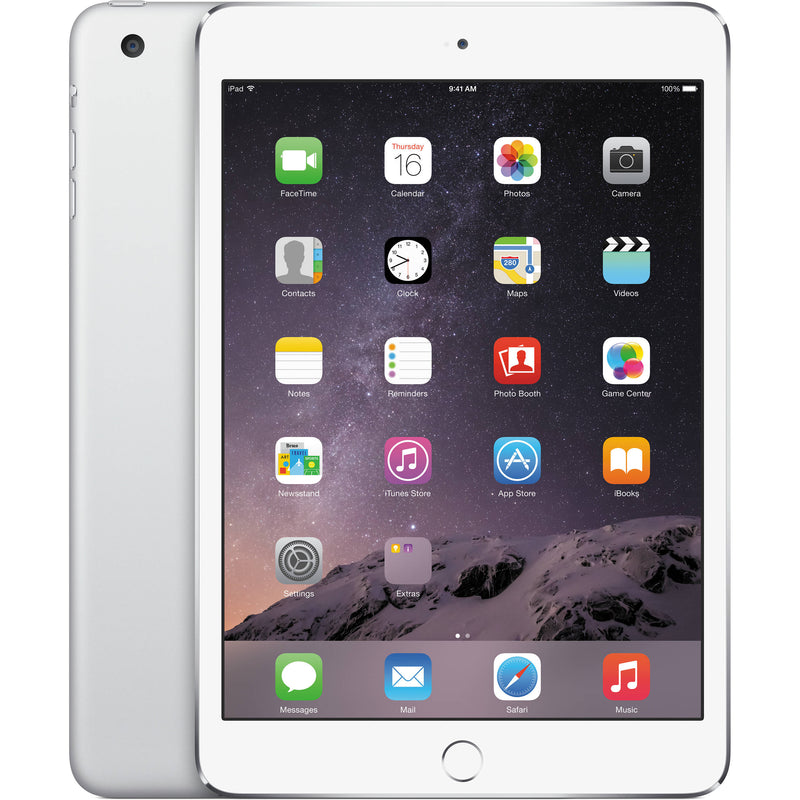 Apple iPad mini 3 Wi-Fi 64GB - Silver/White MGGT2LL/A A1599 - Coretek Computers