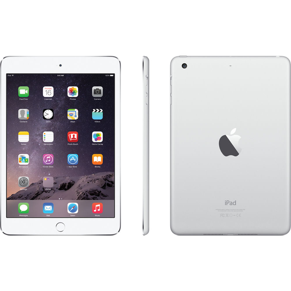 Apple iPad mini 3 Wi-Fi 64GB - Silver/White MGGT2LL/A A1599 