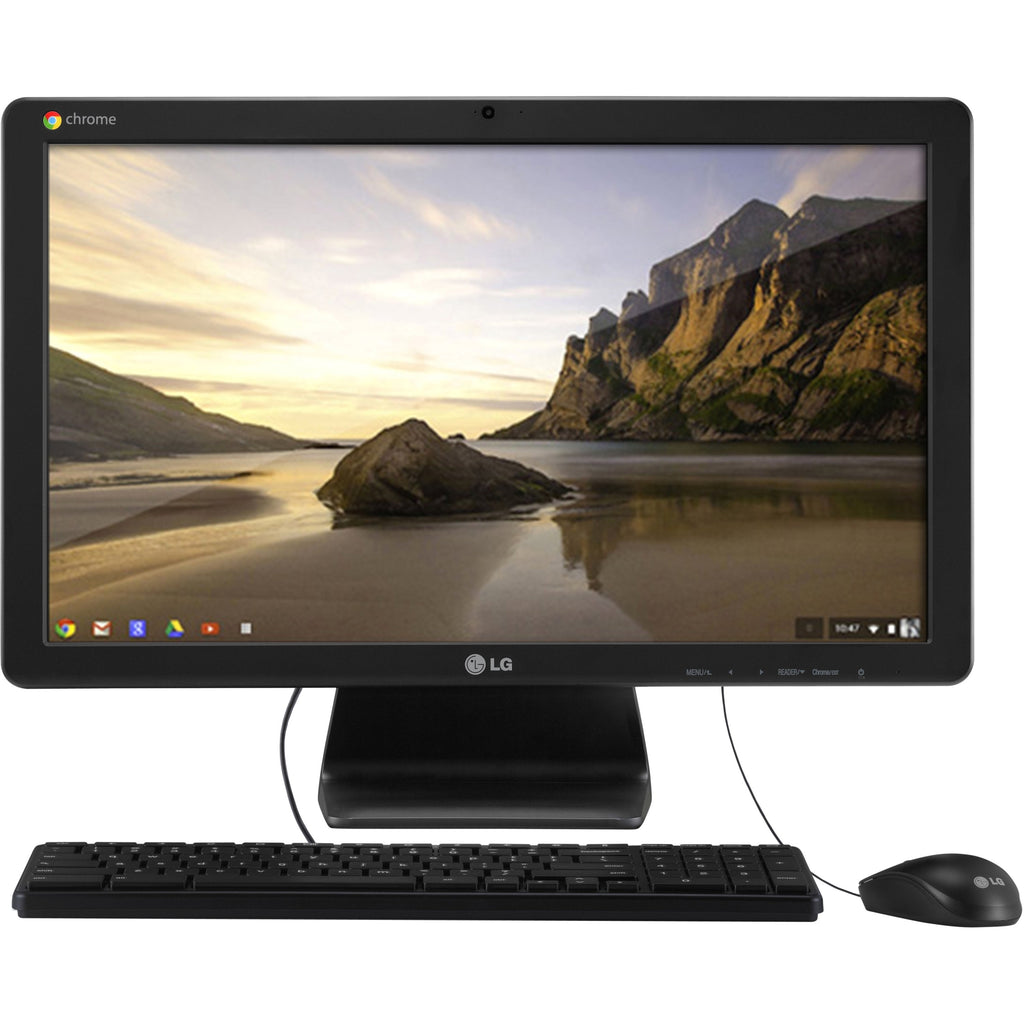 LG AIO 22CV241 22" FHD 1920x1080 Chromebase All-in-One Computer - Intel 2955U 16GB SSD 2GB RAM WebCam WiFi Chrome OS Keyboard & Mouse