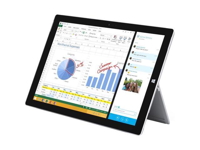 Microsoft Surface Pro 3 1631 Tablet - Intel Core i5-4300U 4GB RAM 128GB SSD  12