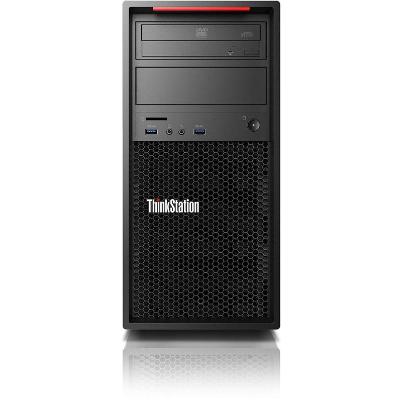 Lenovo ThinkStation P300 MT Workstation - Xeon E3-1226 v3 3.3GHz 4-Cores, 8GB DDR3, 240GB SSD + 1TB HDD, nVidia Quadro K600, DVDRW, Windows 10 Pro, Keyboard & Mouse - Coretek Computers