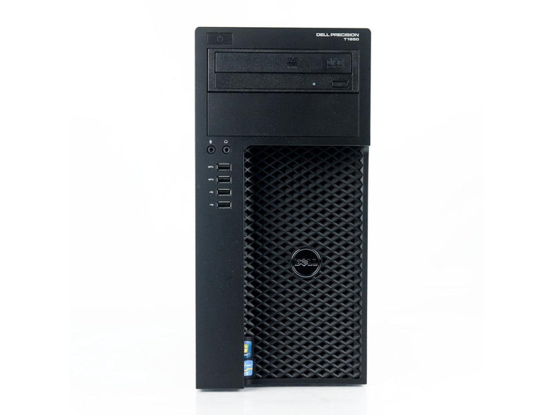 Dell Precision T1650 Workstation - Intel Xeon E3-1240 v2 3.4Ghz Quad, 8GB RAM, 120GB SSD + 500GB HDD, DVD-RW, Win 10 Pro, Keyboard/Mouse - Coretek Computers