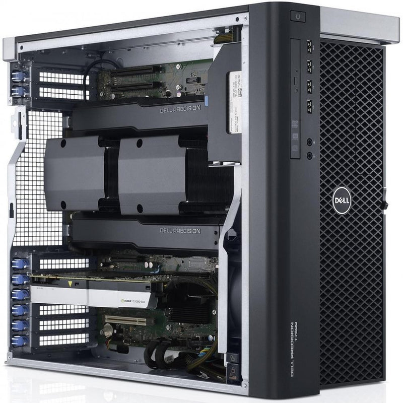 Dell Precision T7610 Workstation - 2x Intel® Xeon® Processors E5-2630 v2 15M Cache, 2.60 GHz, 12-Cores, 64GB RAM, 2x 2TB HDDs, nVidia Quadro K5000 4GB, DVDRW, Windows 10 Pro x64, Keyboard & Mouse - Coretek Computers