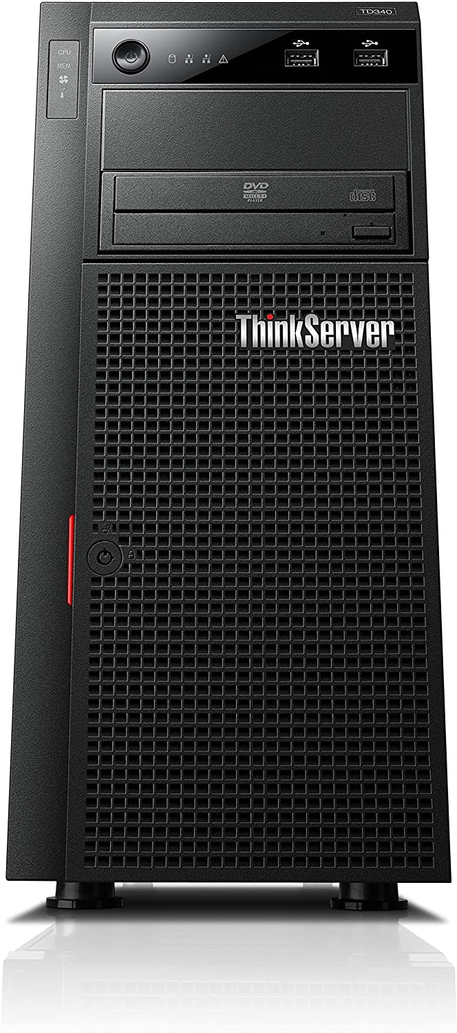 Lenovo ThinkServer TD340 Tower Server - 2x Intel Xeon E5-2407 v2 Processors, 500GB HDD, Ubuntu Linux 20.04
