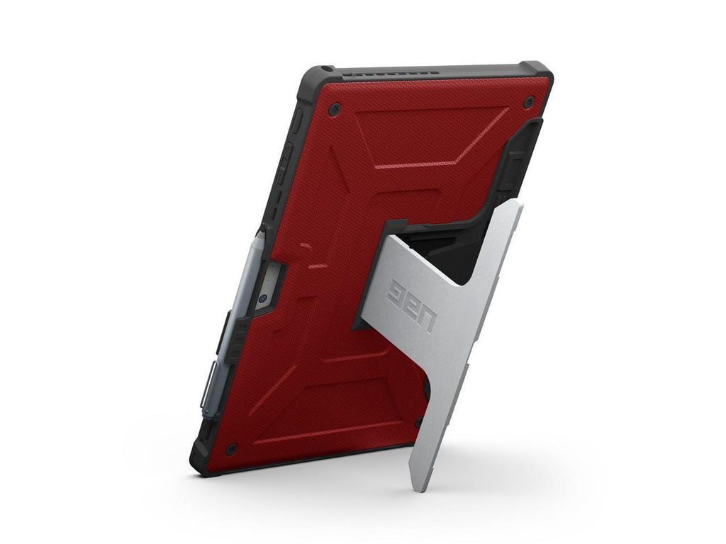 NEW UAG Microsoft Surface Pro (2017) & Surface Pro 4 Feather-Light Rugged [MAGMA] Aluminum Stand Military Drop Tested Case - Red