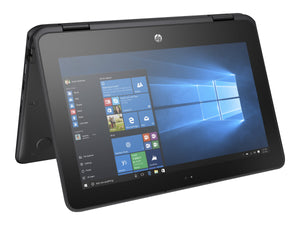 HP x360 G1 Touchscreen 2-in-1 Flip Design Laptop - Intel N3350 4GB RAM 64GB SSD WebCam 11.6" 1366X768 Windows 10 Pro