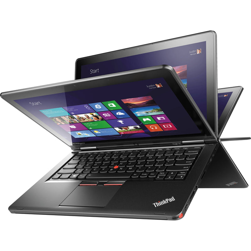 Lenovo ThinkPad Yoga 12 Touchscreen 2-in-1 Ultrabook - 5th Gen Intel Core i3-5005U, 128GB SSD, 4GB RAM, 12.5in 1920x1080 FHD Multitouch, WebCam, WiFi+BT 4.0, Windows 10 Home - Coretek Computers