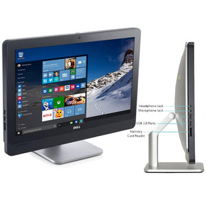 DELL All-in-One Computer 9010 LED 23" AIO - Intel Core i5-3470S 2.9GHz 8GB RAM 500GB HDD Win 10 Pro - Coretek Computers