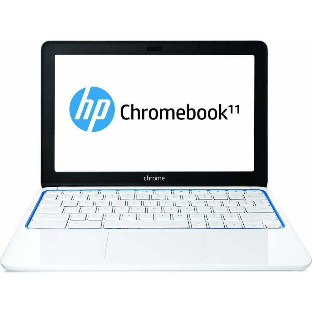 HP Chromebook 11 G1 White - Samsung Exynos 5250 Dual Core 1.70GHz 2GB RAM 16GB SSD 11.6" LED Screen WebCam Google Chrome OS - Coretek Computers